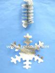 TS79007SIL  METAL TURNING + 25CM FOIL SNOWFLAKE 